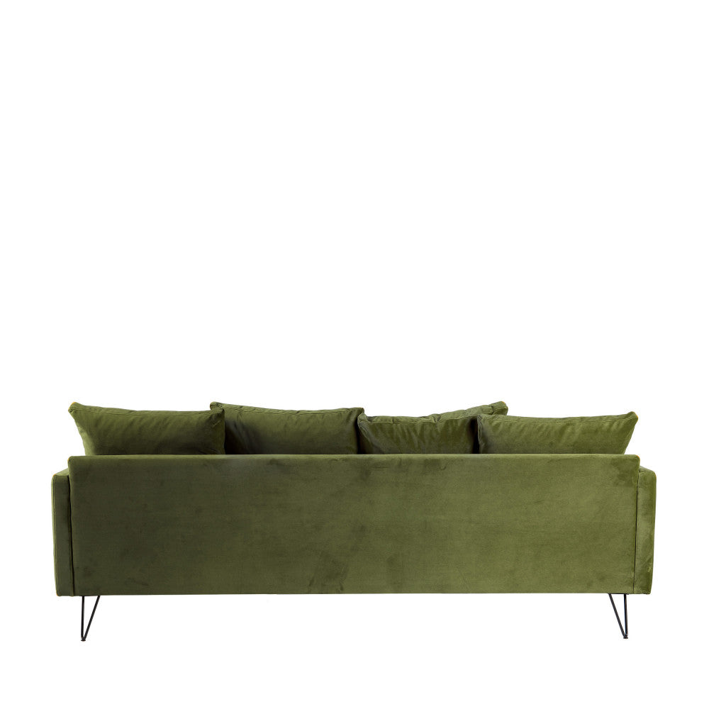 villabon-sofa-cama-de-3-plazas-en-terciopelo-con-patas-metalicas-de-horquilla-negras__Verde oliva