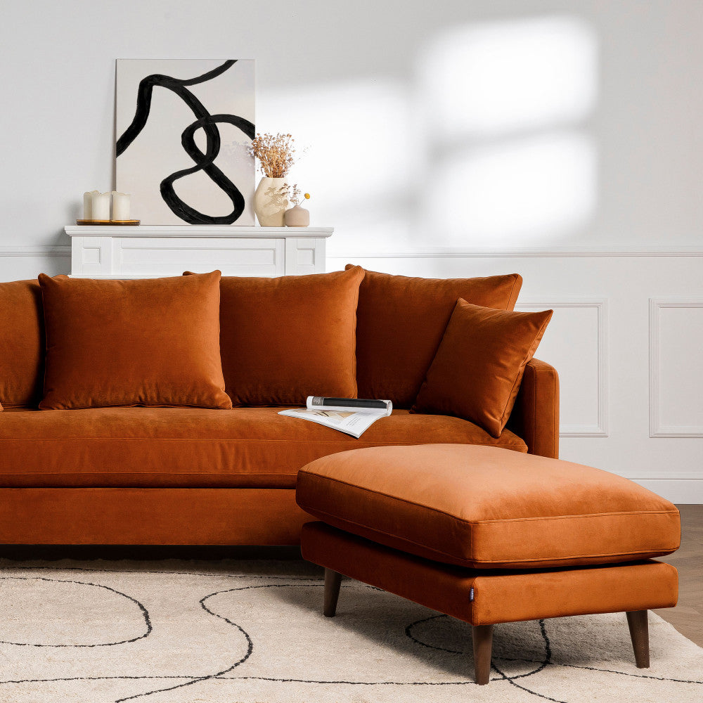 villabon-sofa-cama-de-3-plazas-en-terciopelo-con-patas-de-madera-oscura__Óxido