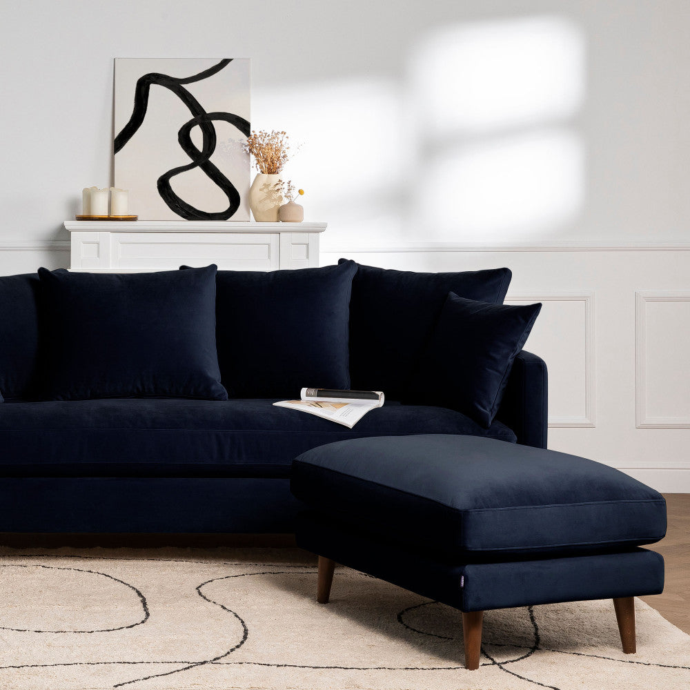 villabon-sofa-cama-de-3-plazas-en-terciopelo-con-patas-de-madera-oscura__Azul marino