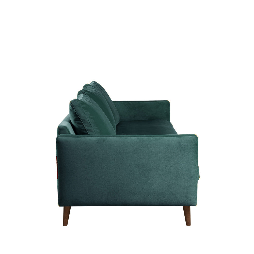 villabon-sofa-cama-de-3-plazas-en-terciopelo-con-patas-de-madera-oscura__Verde eucalipto