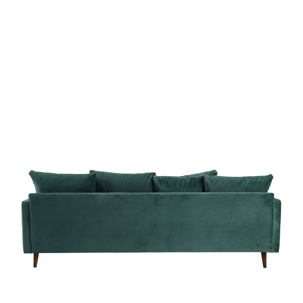 villabon-sofa-cama-de-3-plazas-en-terciopelo-con-patas-de-madera-oscura__Verde eucalipto