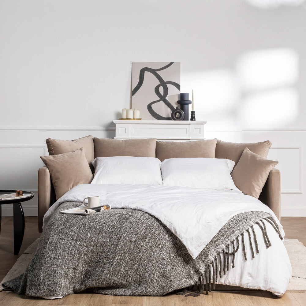 villabon-sofa-cama-de-4-plazas-en-terciopelo-con-patas-metalicas-de-horquilla-negras__Beige