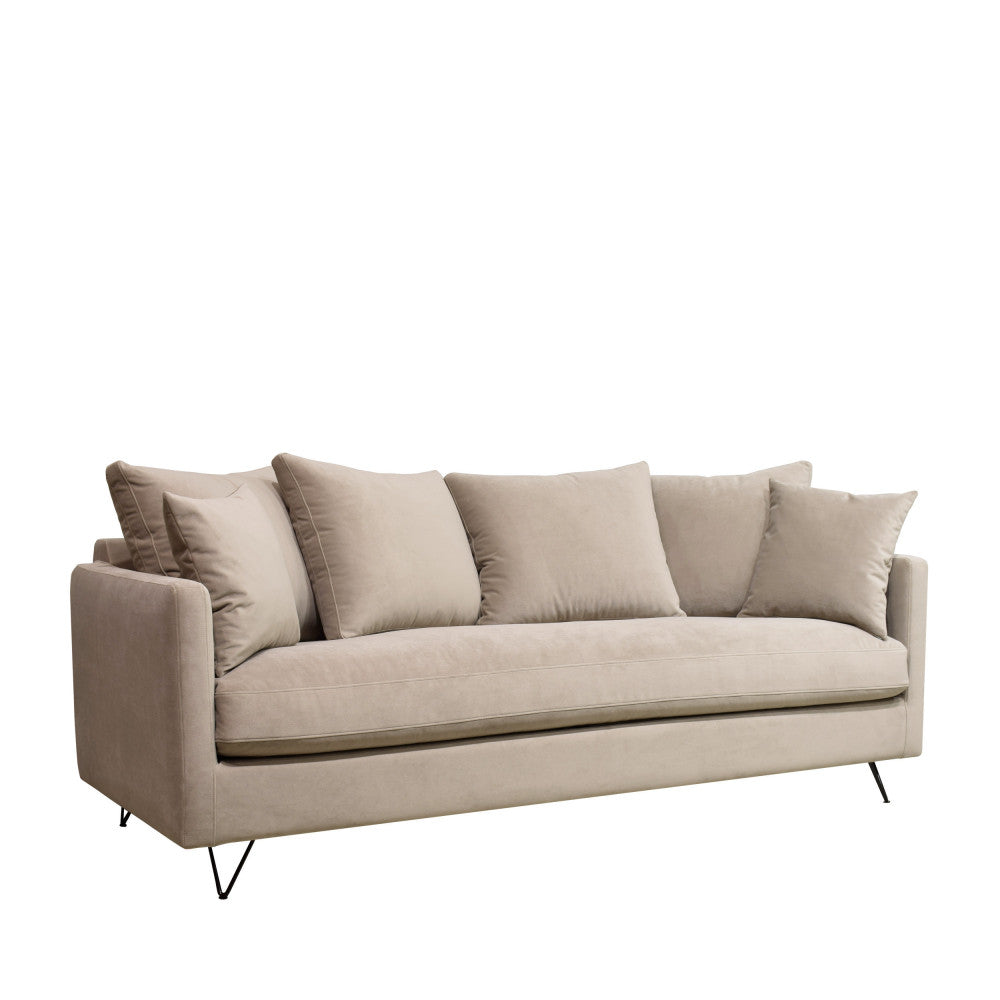 villabon-sofa-cama-de-4-plazas-en-terciopelo-con-patas-metalicas-de-horquilla-negras__Beige