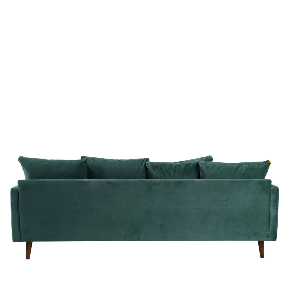 villabon-sofa-cama-de-4-plazas-en-terciopelo-con-patas-de-madera-oscura__Verde eucalipto