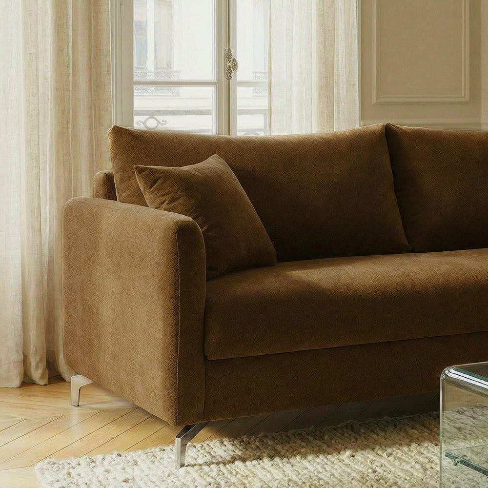 steffen-sofa-cama-convertible-express-de-3-plazas-en-tela-y-patas-de-cromo__Bronce