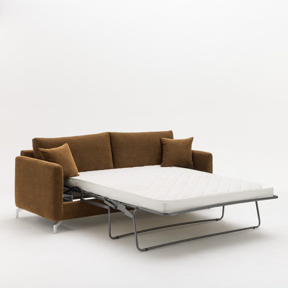 steffen-sofa-cama-convertible-express-de-3-plazas-en-tela-y-patas-de-cromo__Bronce