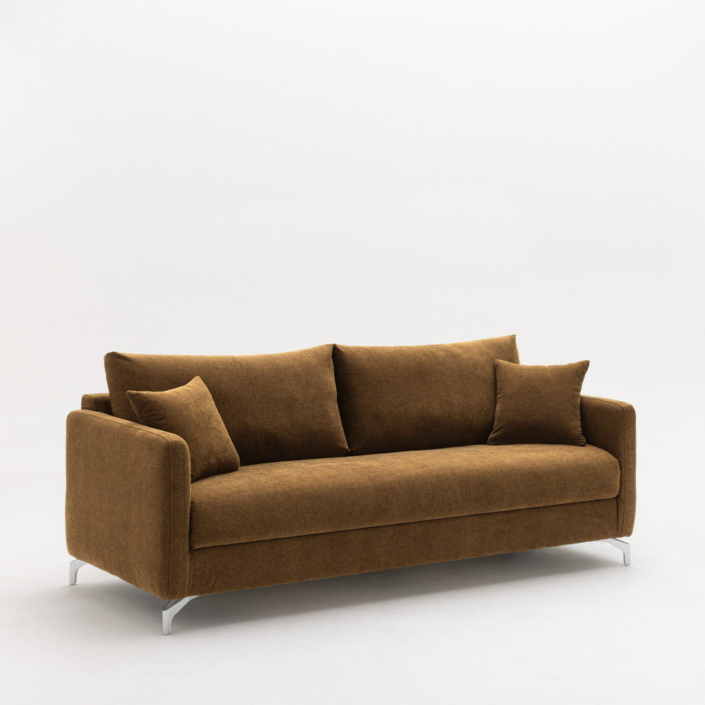 steffen-sofa-cama-convertible-express-de-3-plazas-en-tela-y-patas-de-cromo__Bronce