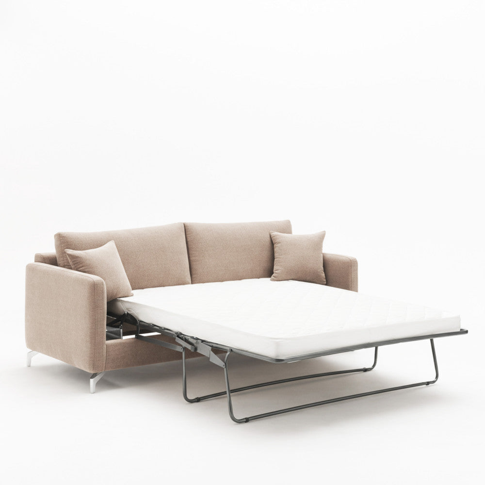 steffen-sofa-cama-convertible-express-de-3-plazas-en-tela-y-patas-de-cromo__Beige