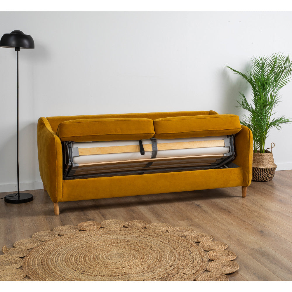 vornay-sofa-cama-expres-de-2-plazas-en-terciopelo__Amarillo mostaza