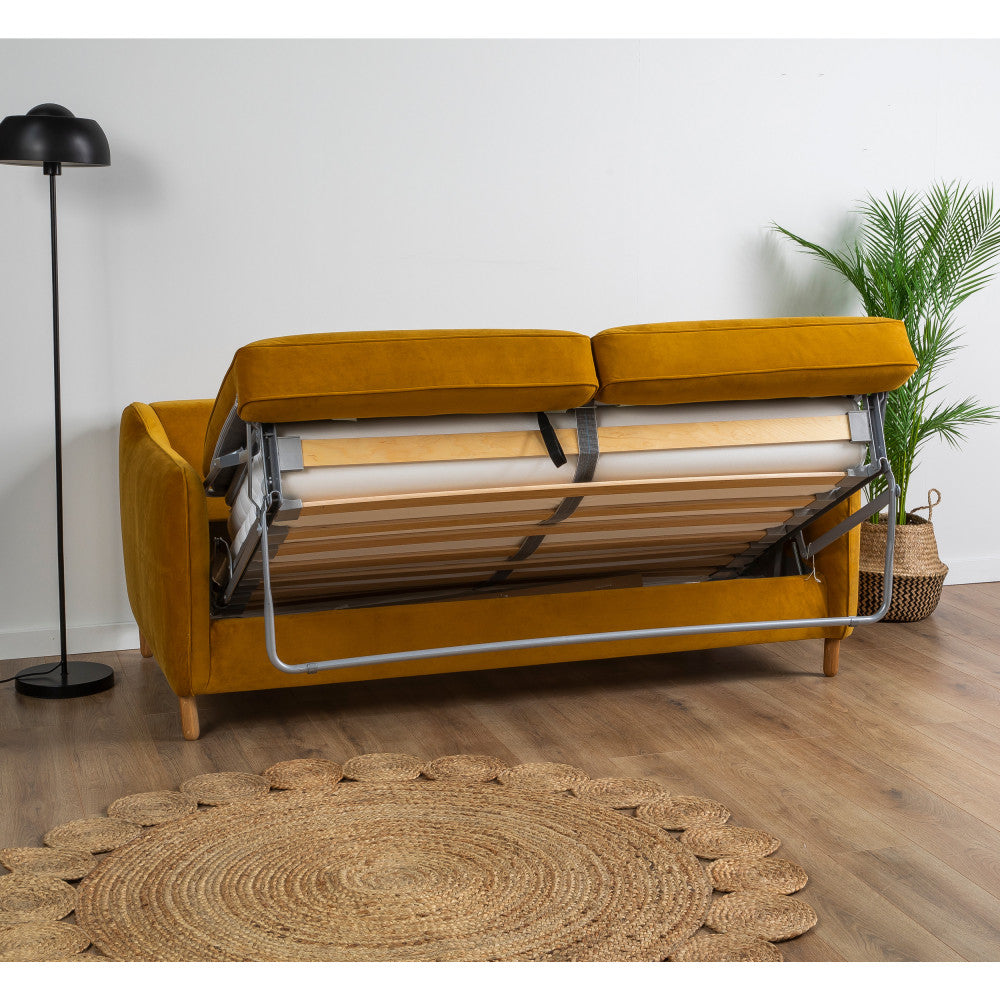 vornay-sofa-cama-expres-de-2-plazas-en-terciopelo__Amarillo mostaza
