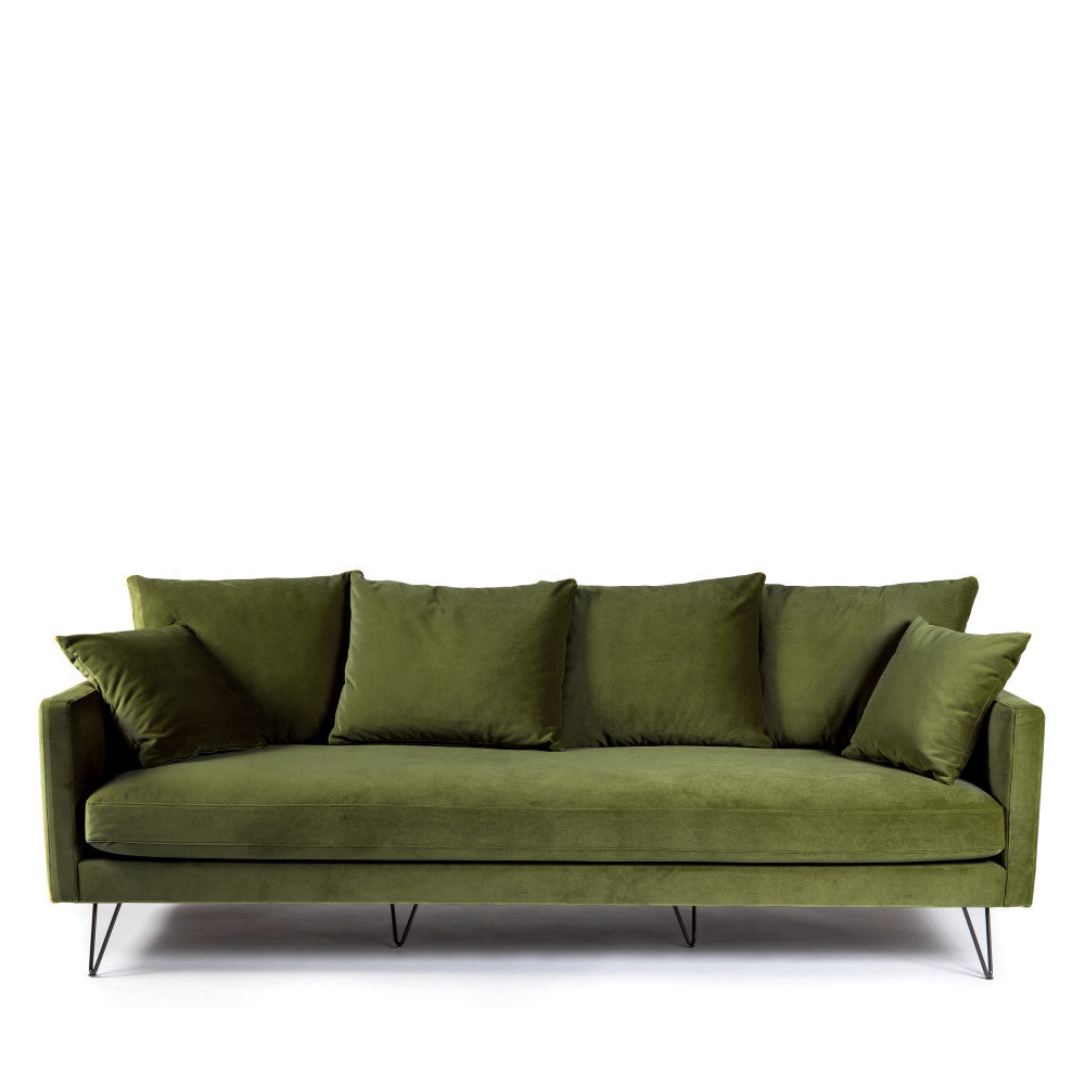 villabon-sofa-de-4-plazas-en-terciopelo-con-patas-de-horquilla-negras__Verde oliva