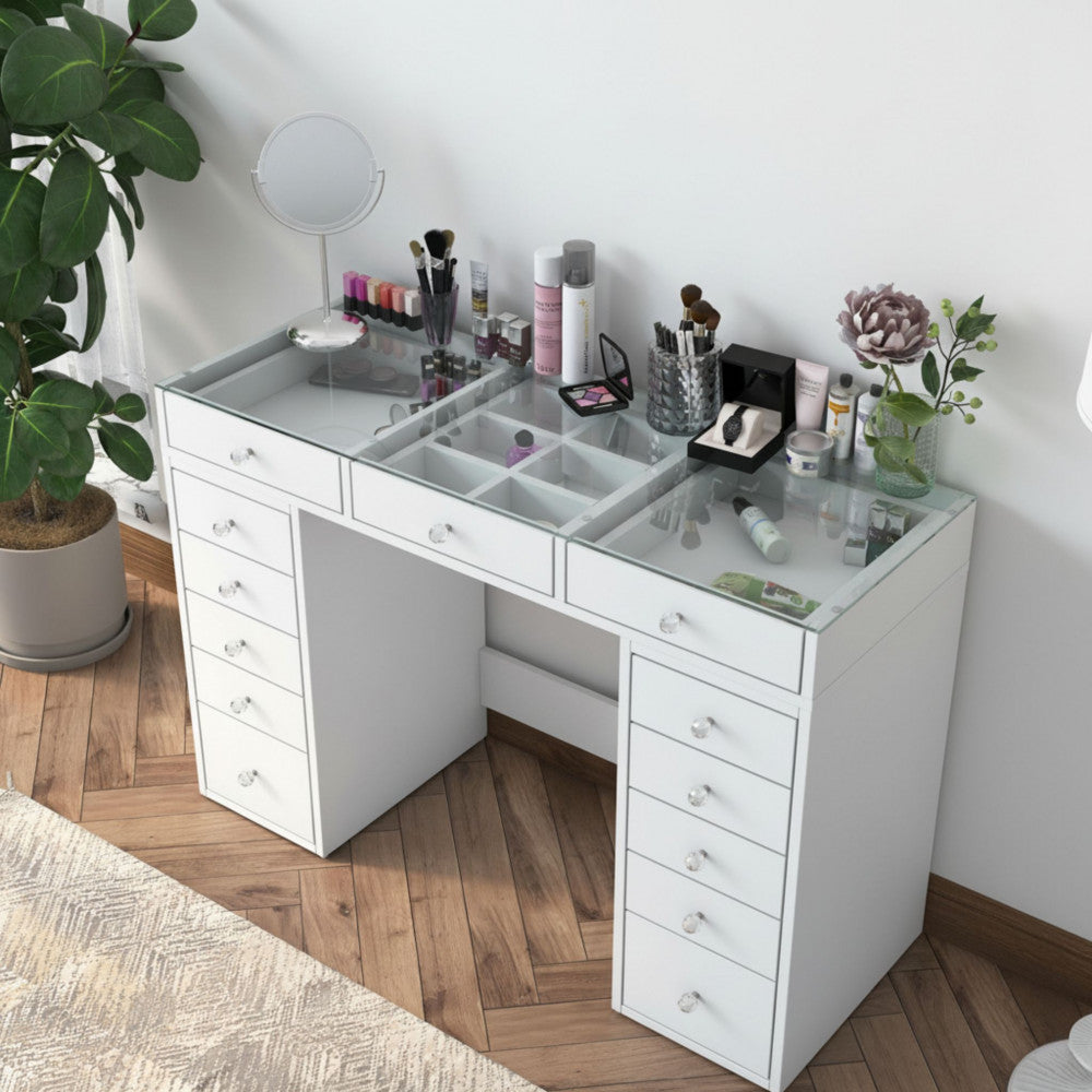 tiya-tocador-con-13-cajones-y-tablero-de-vidrio-l120cm__Blanco