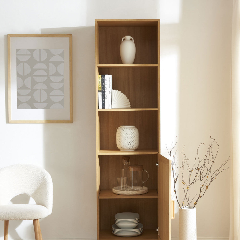 june-armario-de-almacenamiento-de-madera-y-cana-h190cm__Madera clara