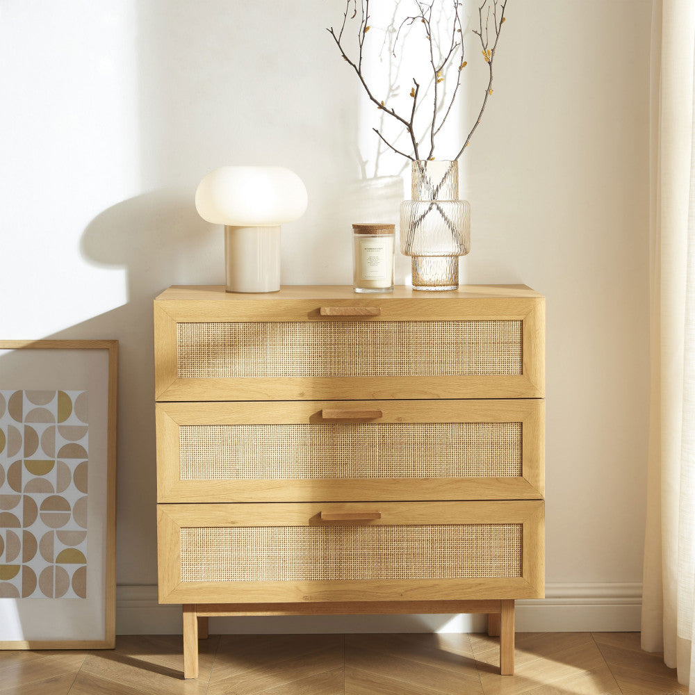 june-comoda-de-3-cajones-de-madera-y-ratan-l85cm__Madera clara