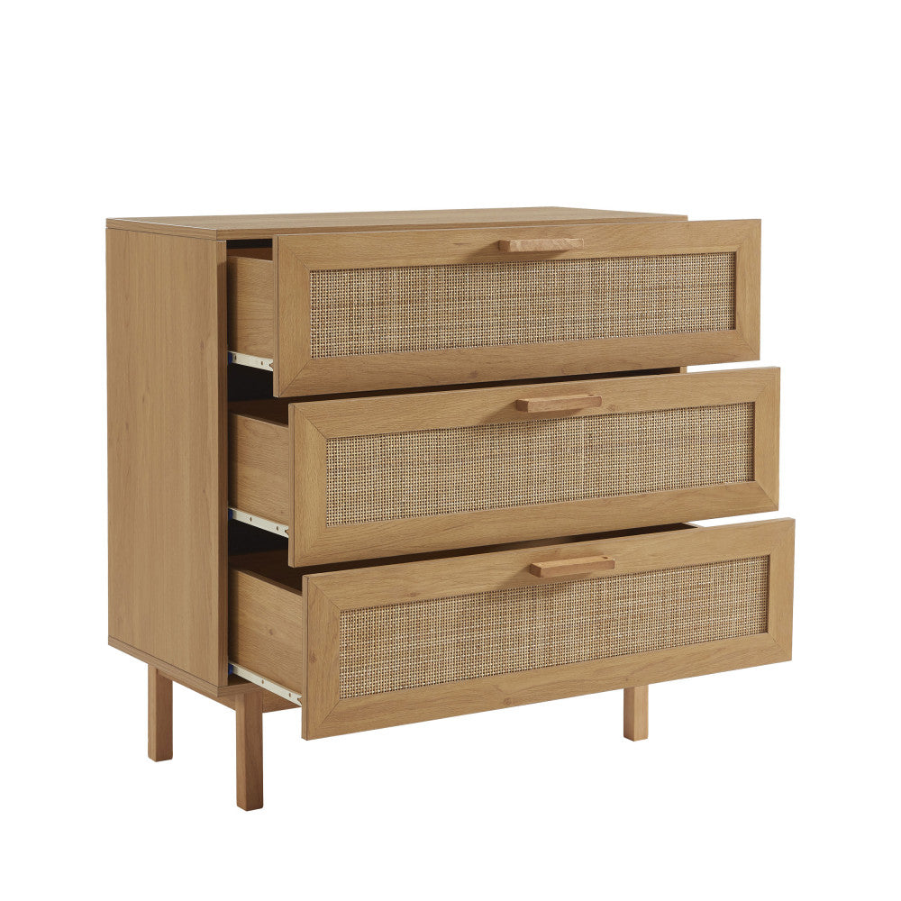 june-comoda-de-3-cajones-de-madera-y-ratan-l85cm__Madera clara