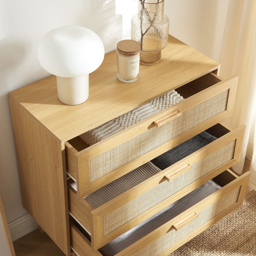 june-comoda-de-3-cajones-de-madera-y-ratan-l85cm__Madera clara