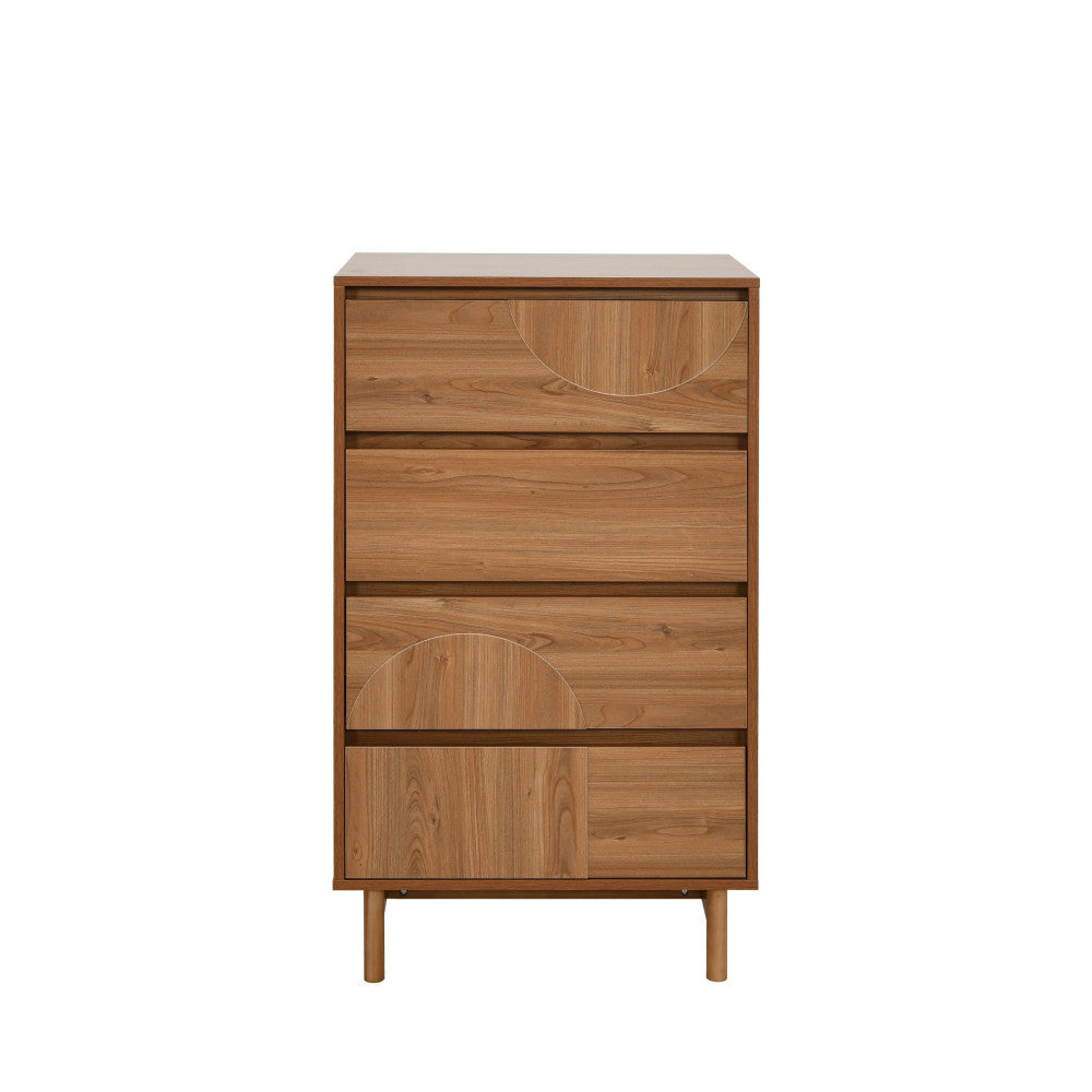 abby-comoda-de-4-cajones-de-madera-l60cm__Madera oscura Imagen