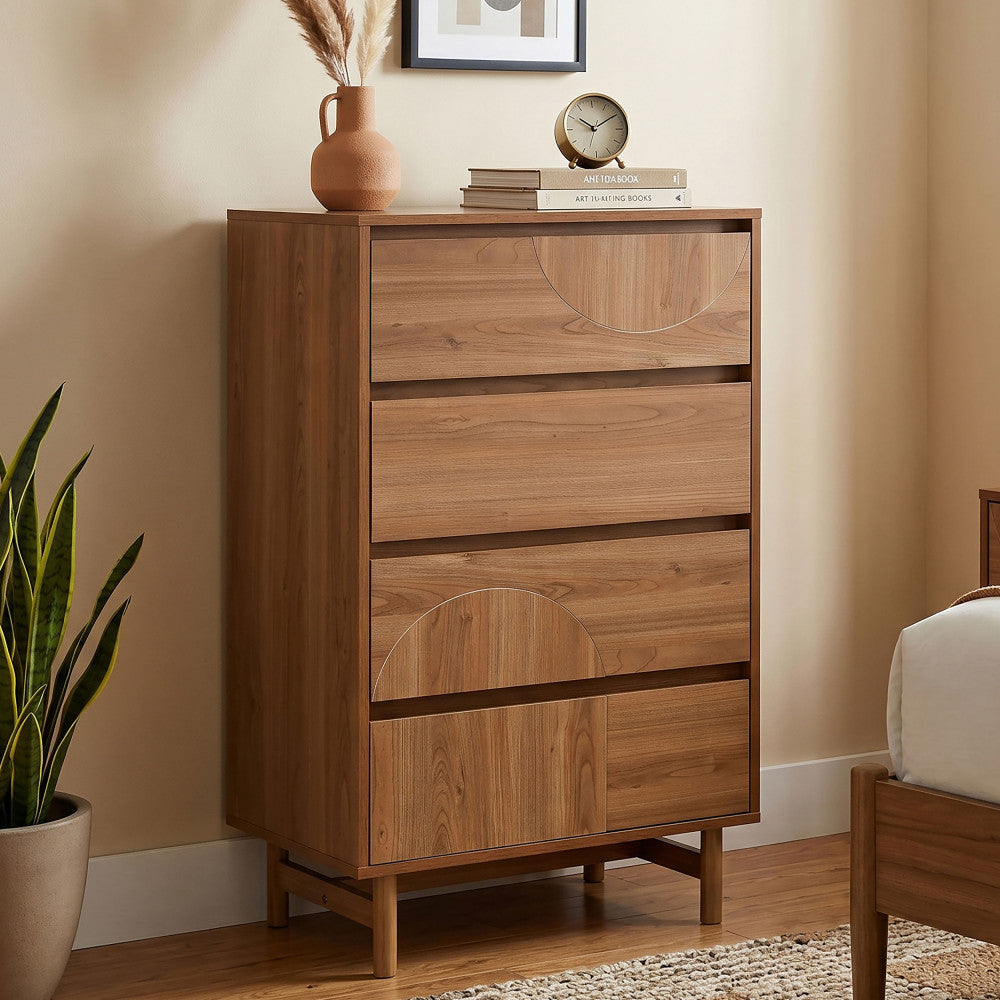 abby-comoda-de-4-cajones-de-madera-l60cm__Madera oscura