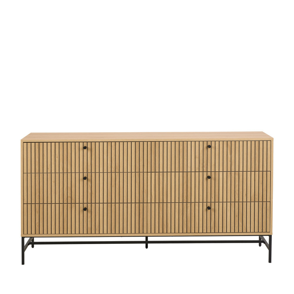 storo-comoda-de-6-cajones-de-madera-l157-9-cm__Madera clara Imagen