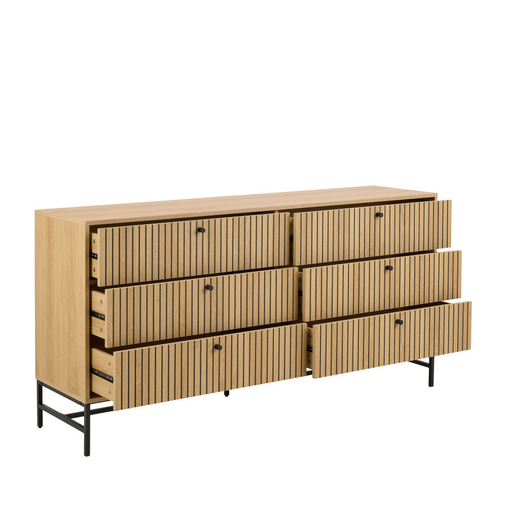storo-comoda-de-6-cajones-de-madera-l157-9-cm__Madera clara