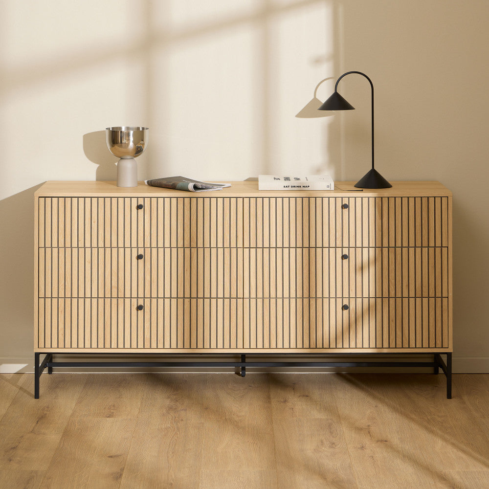 storo-comoda-de-6-cajones-de-madera-l157-9-cm__Madera clara