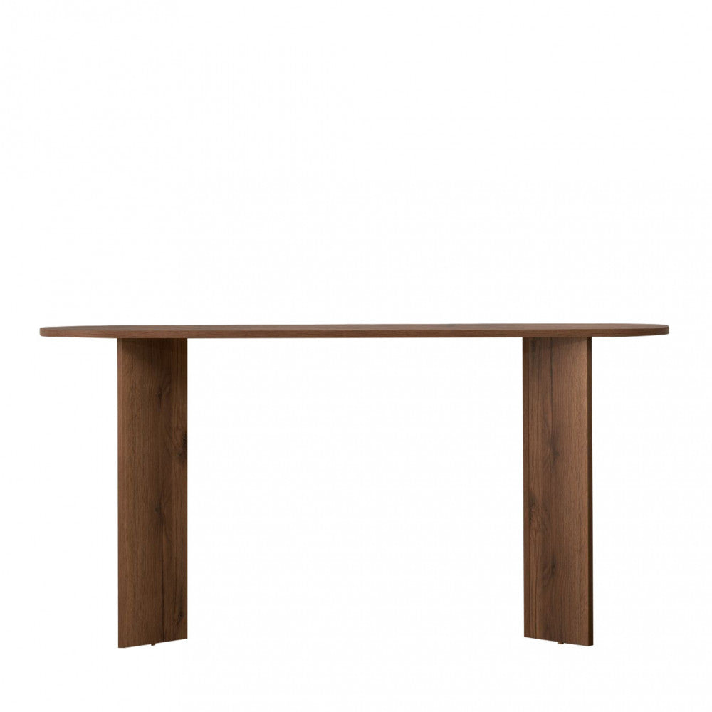 sam-consola-ovalada-de-madera-l150cm__Madera oscura