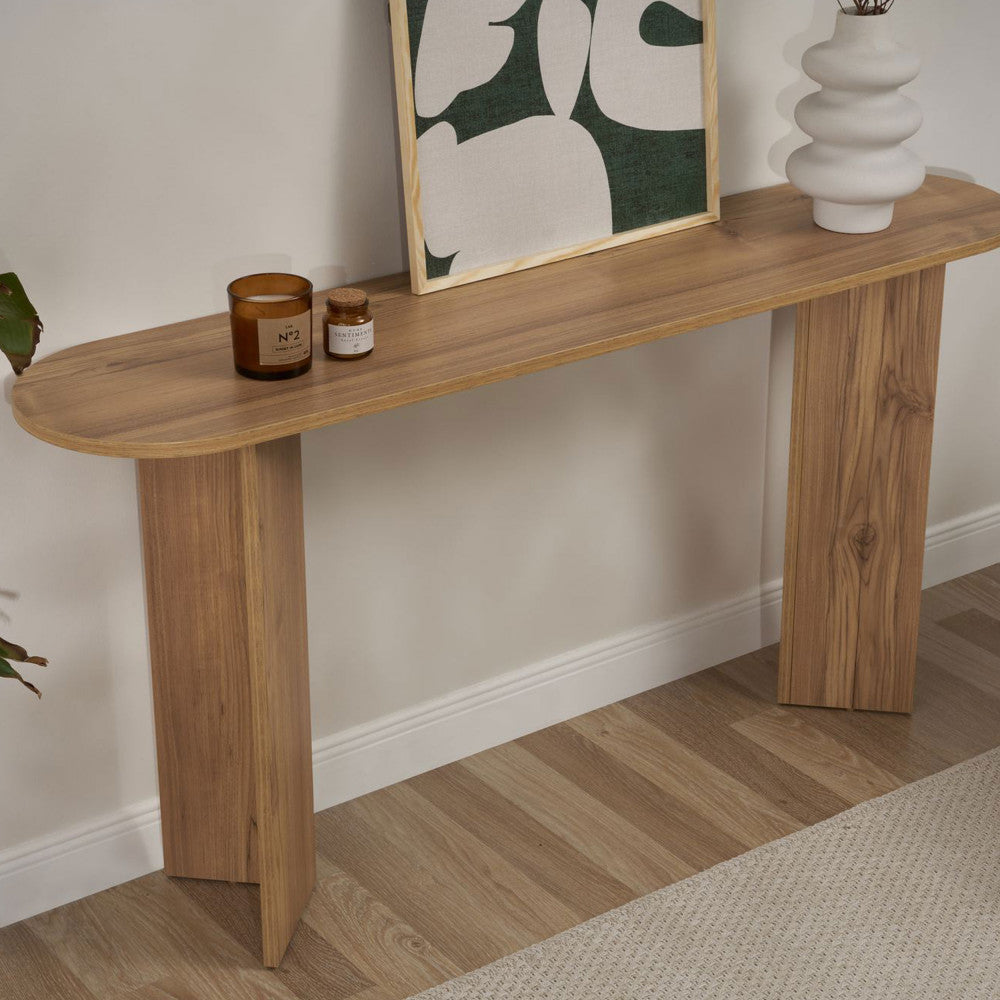 sam-consola-ovalada-de-madera-l150cm__Madera clara