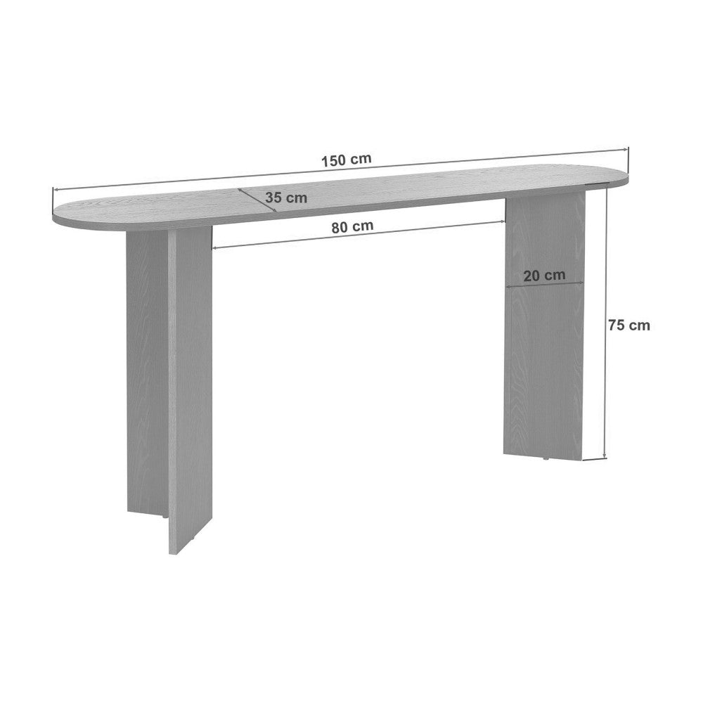 sam-consola-ovalada-de-madera-l150cm__Madera clara