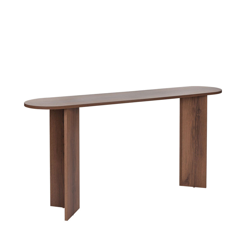 sam-consola-ovalada-de-madera-l150cm__Madera oscura