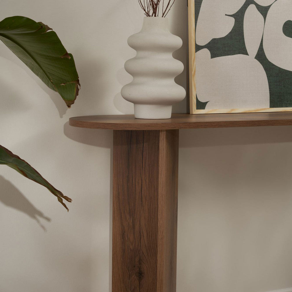 sam-consola-ovalada-de-madera-l150cm__Madera oscura
