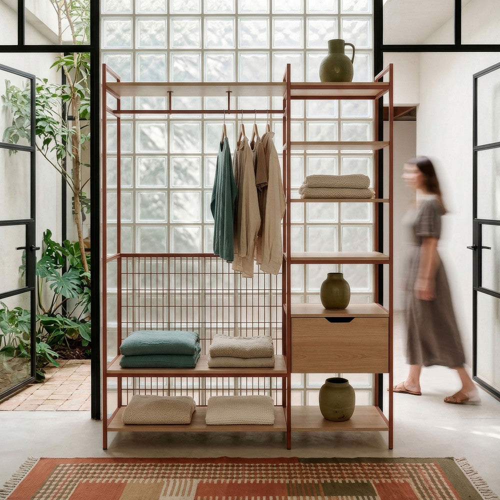 aqaba-armario-abierto-modular-de-2-elementos-en-metal-y-madera-l140xa179-5cm__Terracota