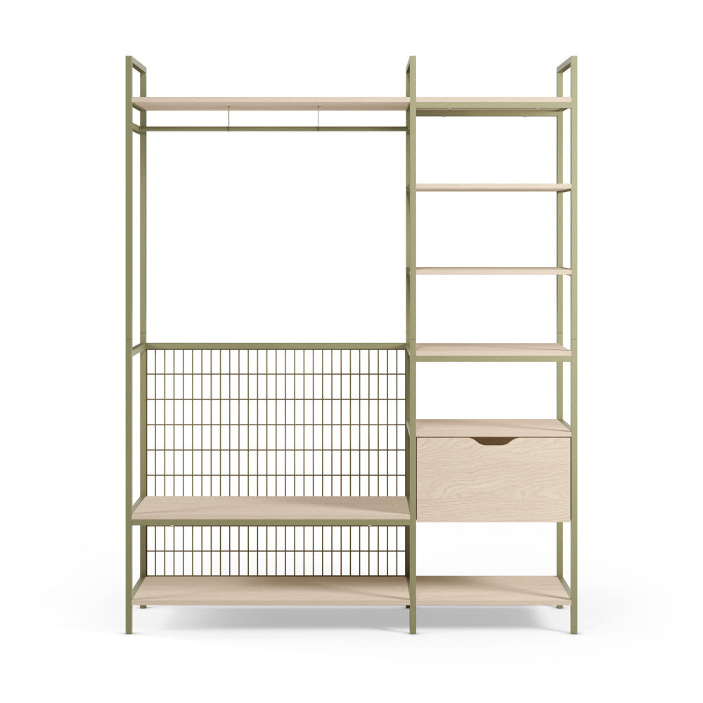 aqaba-armario-abierto-modular-de-2-elementos-en-metal-y-madera-l140xa179-5cm__Verde