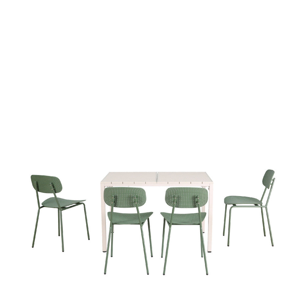 orka-conjunto-de-mesa-y-4-sillas-de-metal__Verde