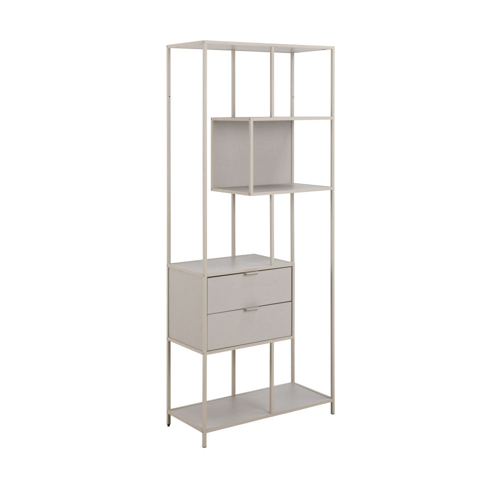 hexa-estanteria-de-2-cajones-de-metal-h185cm__Beige