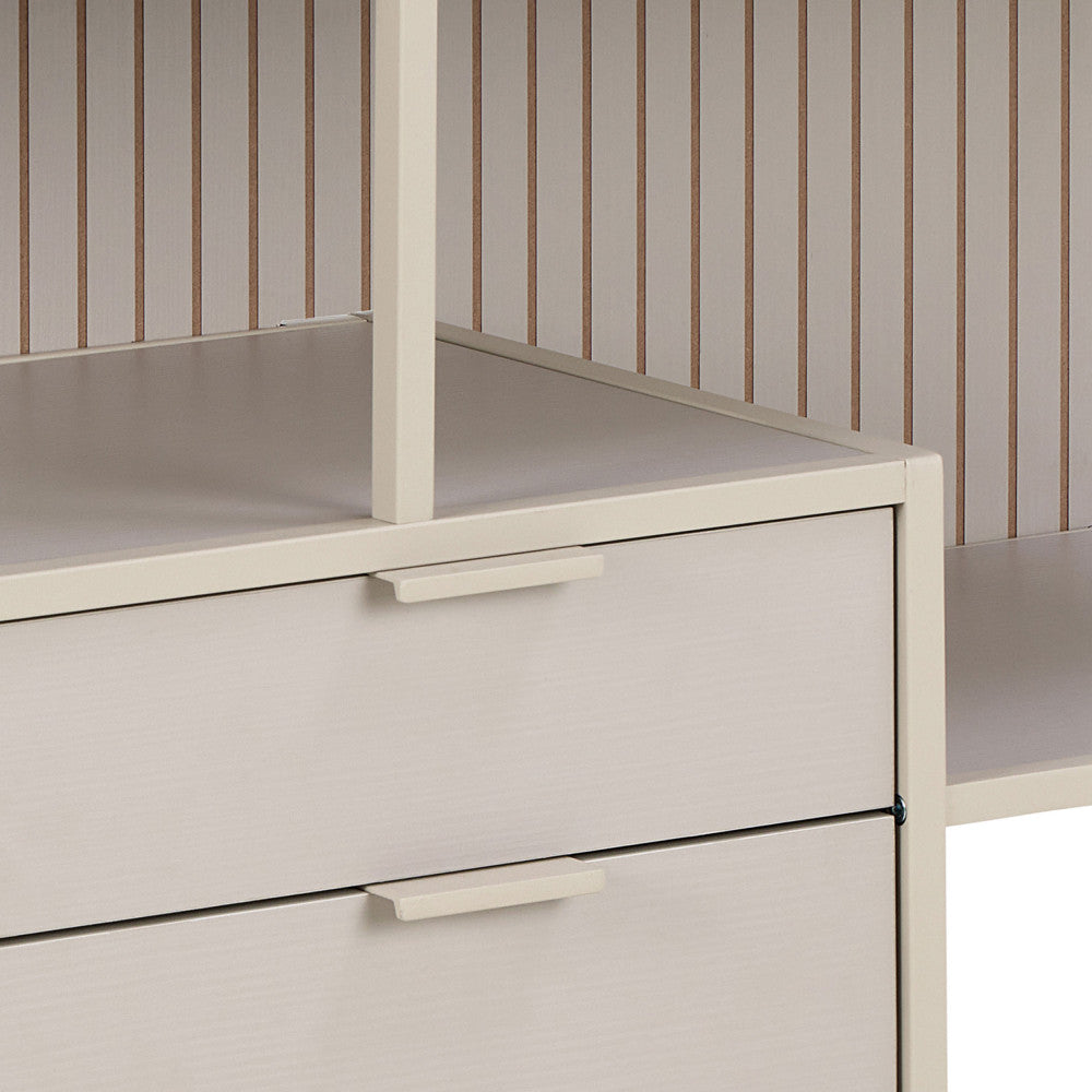 hexa-estanteria-de-2-cajones-de-metal-l114cm__Beige