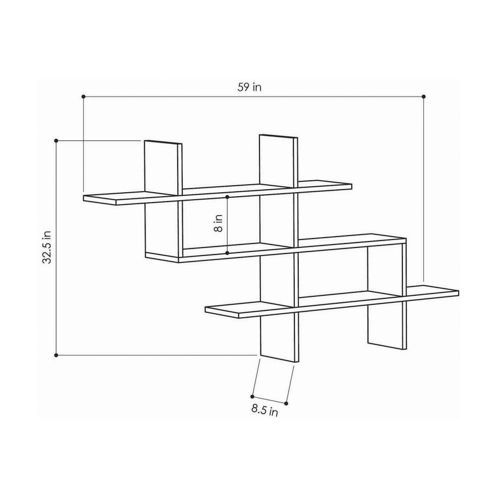 graph-estanteria-de-pared-de-madera-l150cm__Madera clara