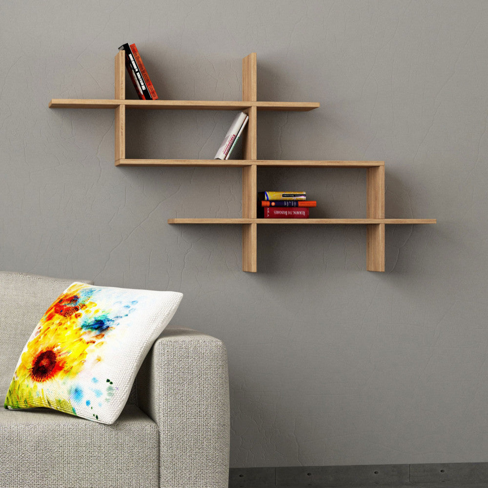 graph-estanteria-de-pared-de-madera-l150cm__Madera clara
