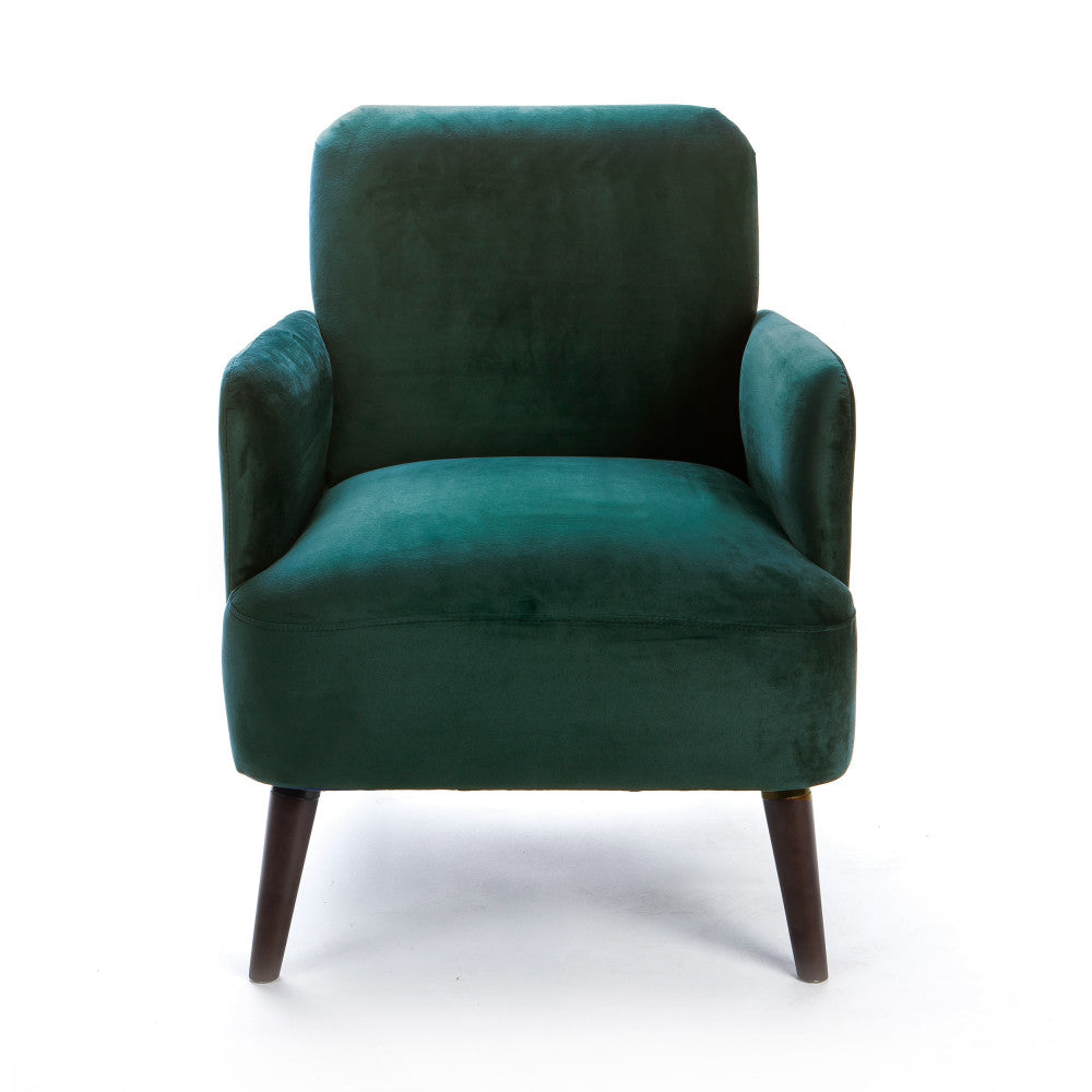 brooks-sillon-retro-de-terciopelo-con-patas-de-madera-oscura__Verde bosque