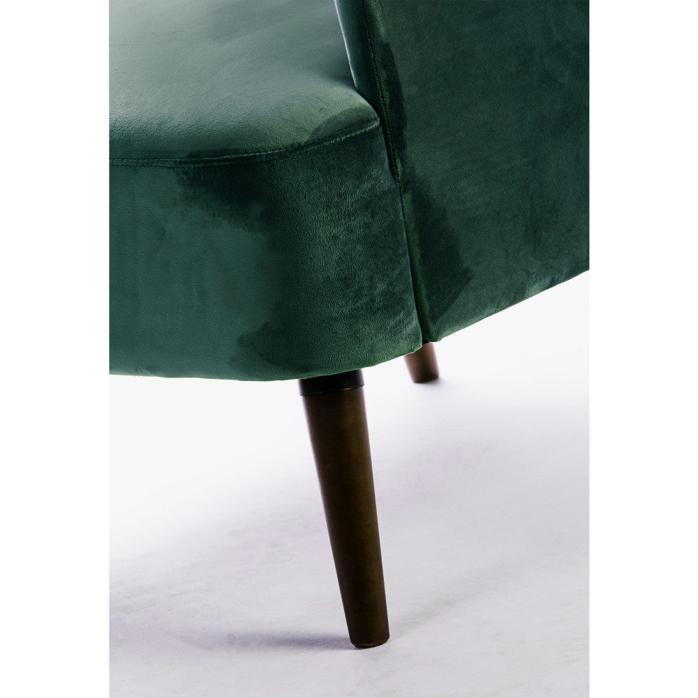 brooks-sillon-retro-de-terciopelo-con-patas-de-madera-oscura__Verde bosque