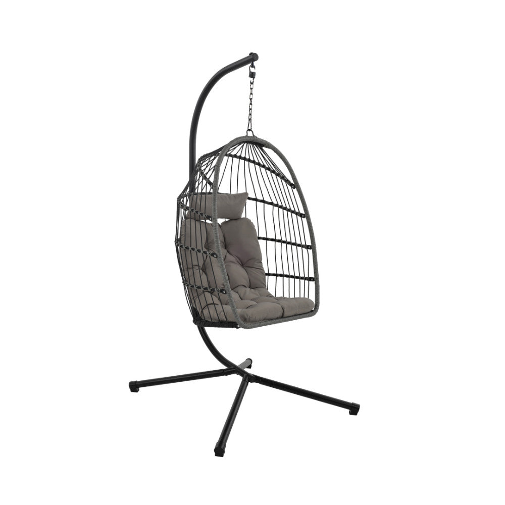 sully-sillon-colgante-de-jardin-de-cuerda-y-metal__Gris antracita Imagen