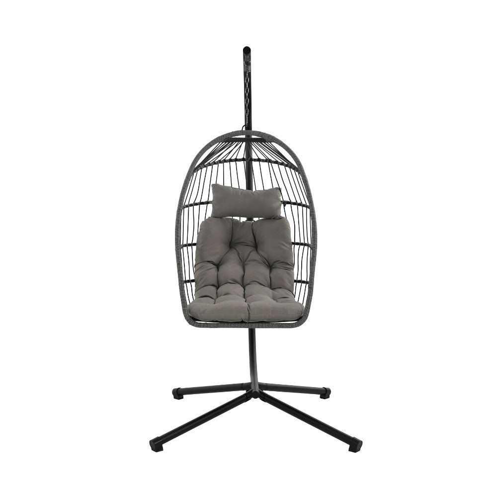 sully-sillon-colgante-de-jardin-de-cuerda-y-metal__Gris antracita