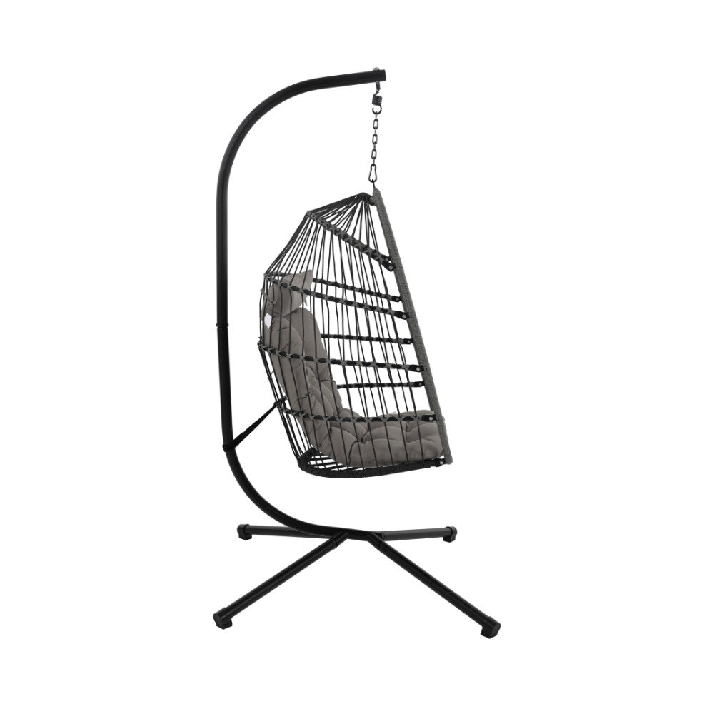 sully-sillon-colgante-de-jardin-de-cuerda-y-metal__Gris antracita