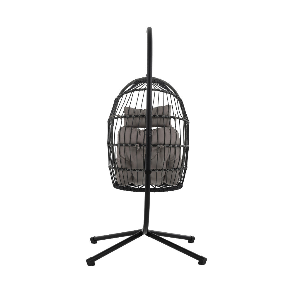 sully-sillon-colgante-de-jardin-de-cuerda-y-metal__Gris antracita