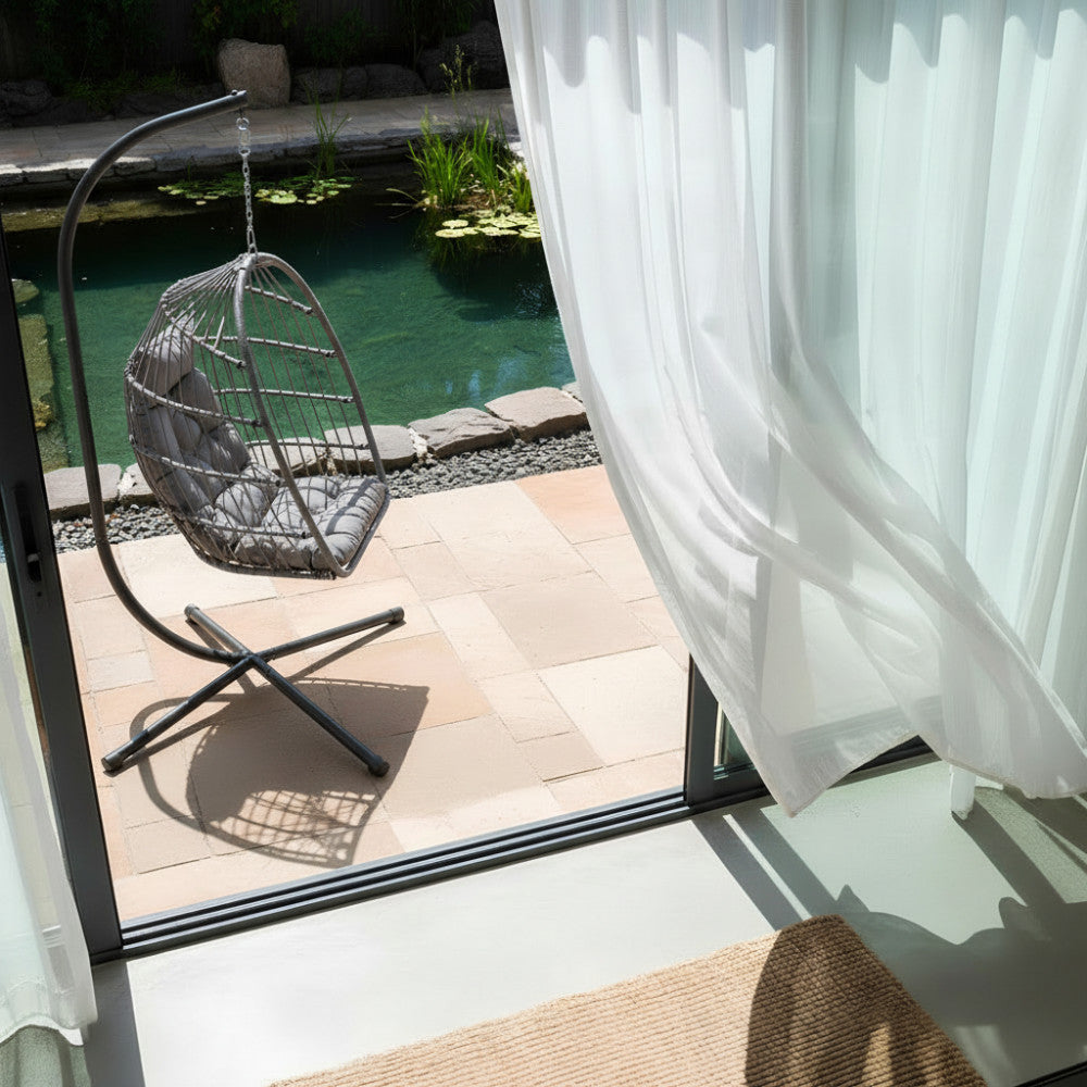 sully-sillon-colgante-de-jardin-de-cuerda-y-metal__Gris antracita