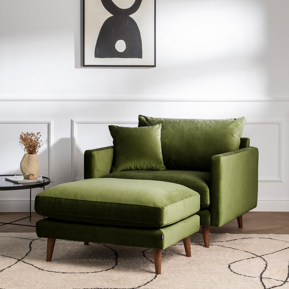 villabon-sillon-xl-de-terciopelo-con-patas-de-madera-oscura__Verde oliva