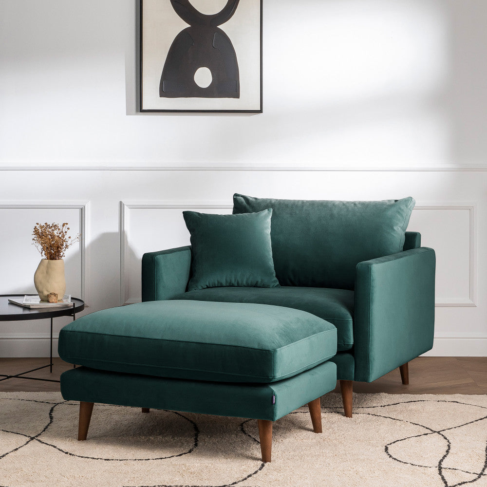 villabon-sillon-xl-de-terciopelo-con-patas-de-madera-oscura__Verde eucalipto