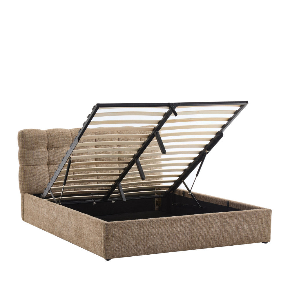 acara-cama-baul-acolchada-de-tela-160x200-cm__Beige moteado