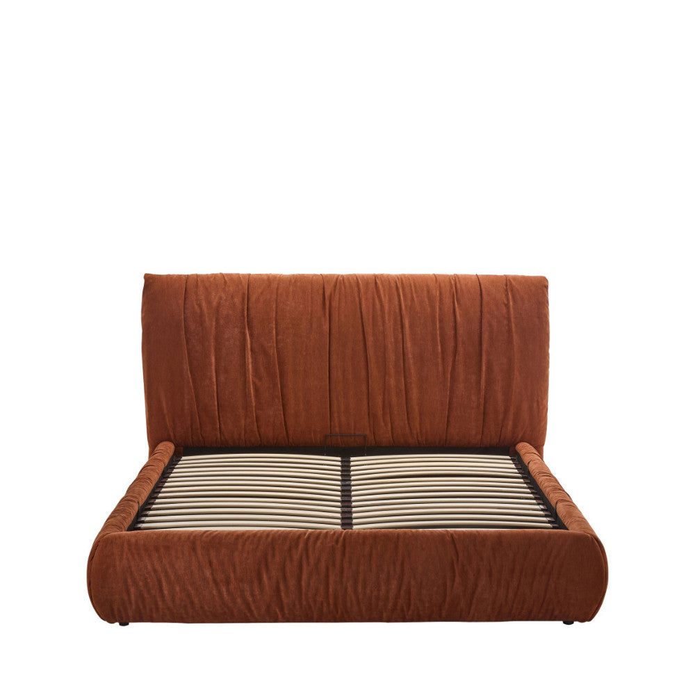 livia-cama-baul-de-tela-160x200cm__Terracota Imagen