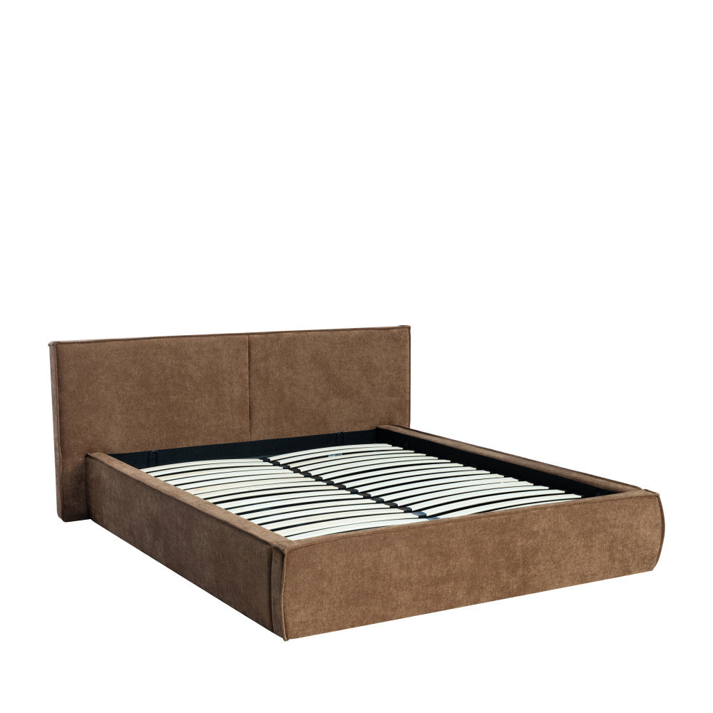 liberia-cama-arcon-de-tela-chenilla-160x200-cm__Castaño