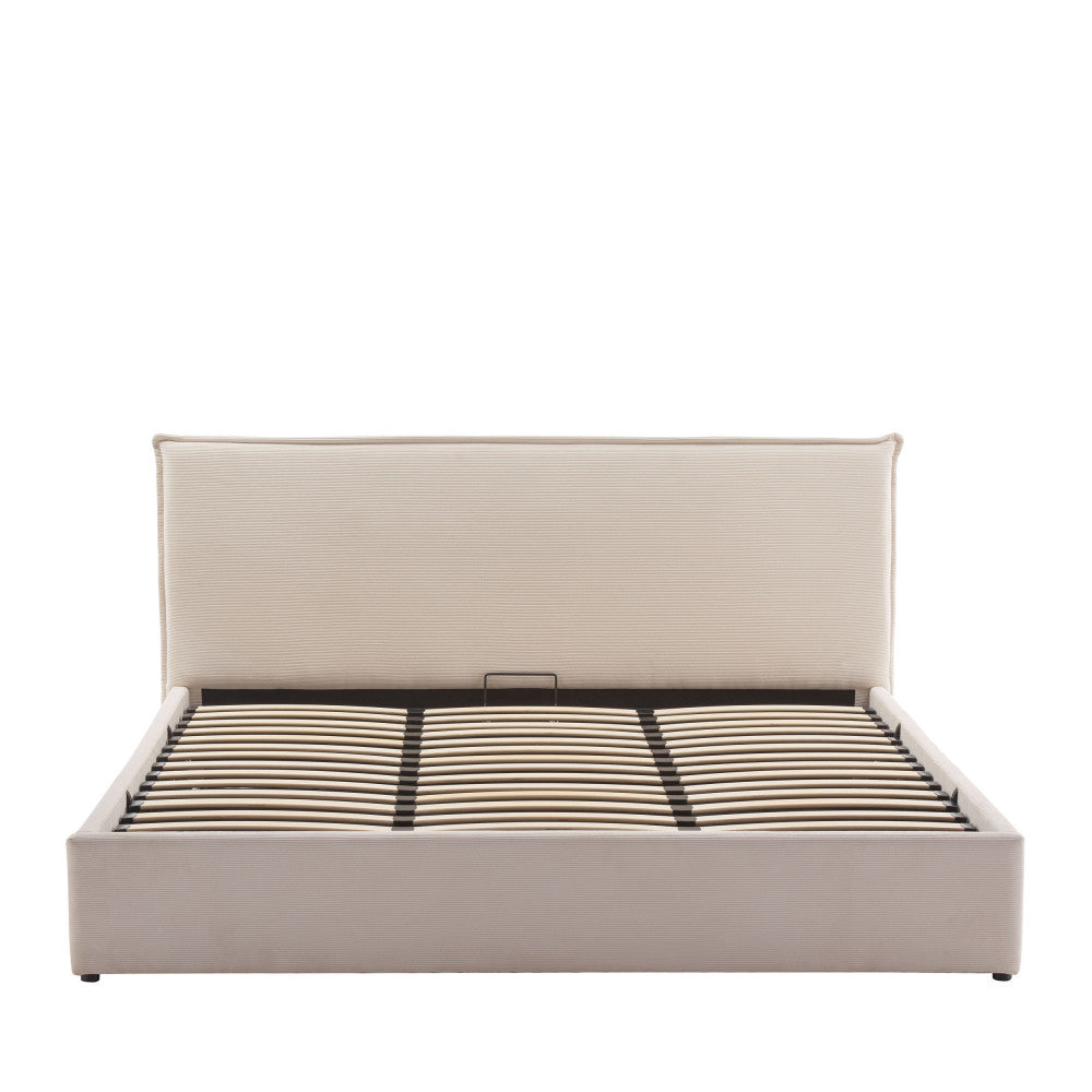 cama-cama-baul-de-terciopelo-acanalado-180x200-cm__Beige